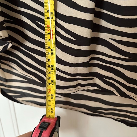 Sheer Zebra Button Down - Picture 4 of 4